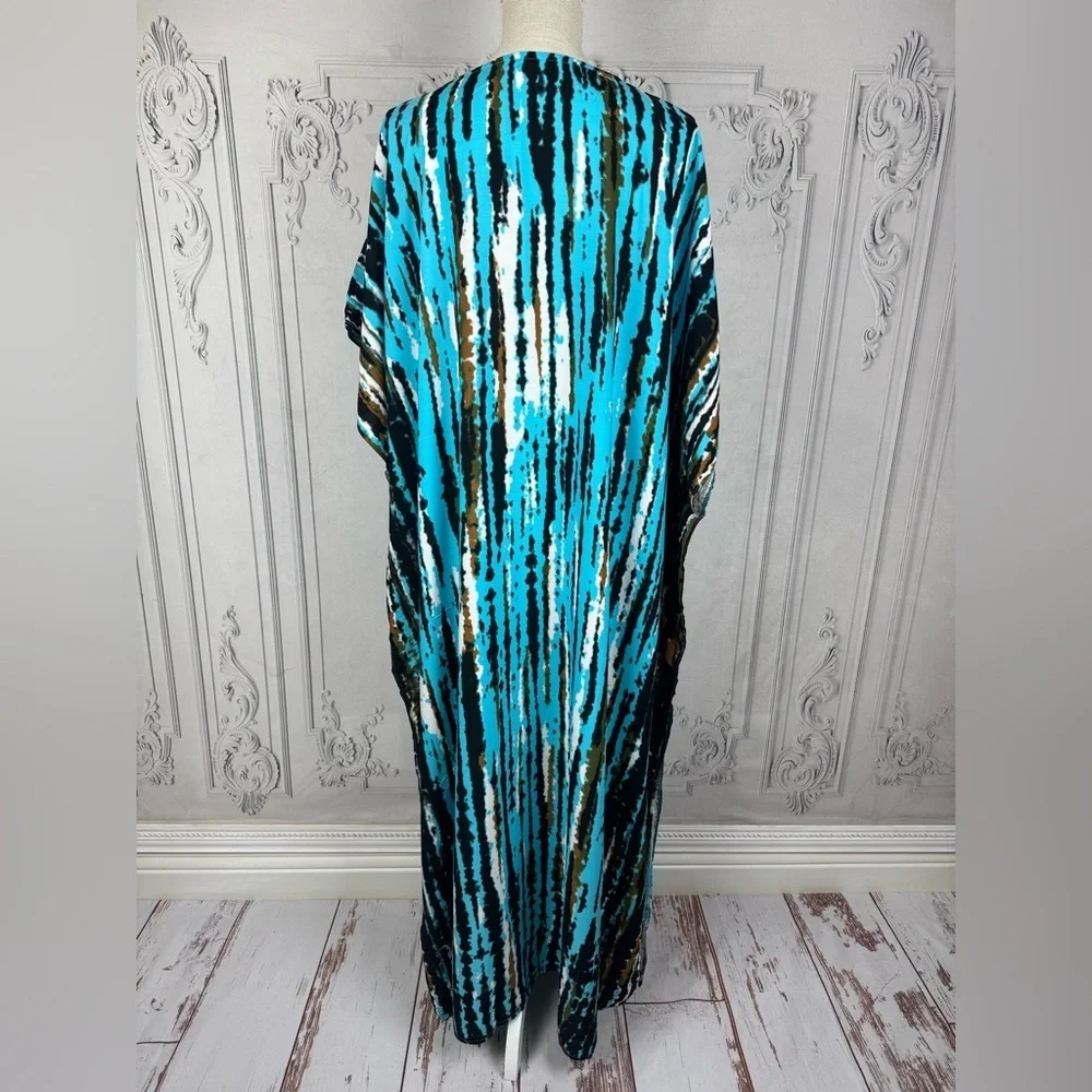 Jenny Elegant Bohemian Kaftan Maxi Dress Swimsuit Coverup - Picture 13 of 13